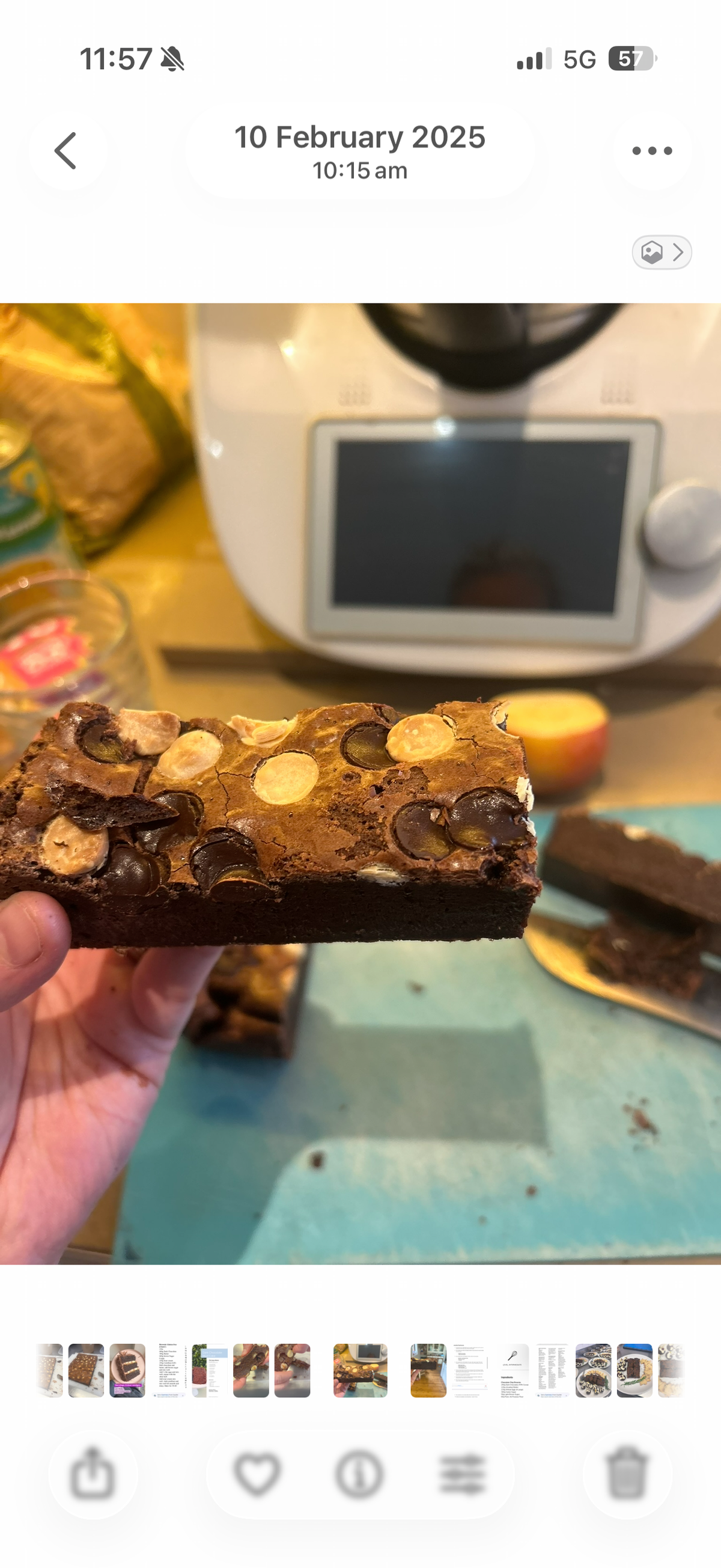 Triple choc brownie